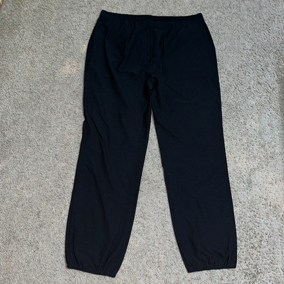 Eileen Fisher Washable Stretch Crepe Slouchy Ankle Pants Black Medium - Picture 9 of 12
